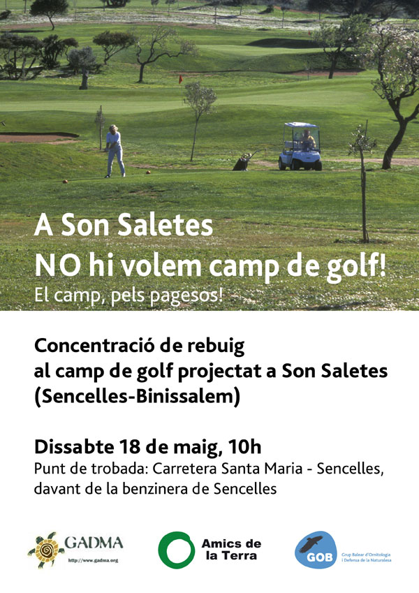 No camp de golf Son Saletes