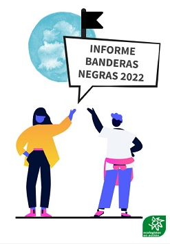Portada informe Banderas Negras 2022 d'Ecologistas en Acción.